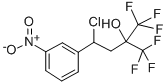 4-Chloro-1,1,1-trifluoro-4-(3-nitrophenyl)-2-(trifluoromethyl)-2-butan ol Struktur