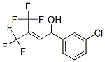 1-(m-Chlorophenyl)-4,4,4-trifluoro-3-trifluoromethyl-2-buten-1-ol Struktur