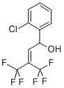 1-(o-Chlorophenyl)-4,4,4-trifluoro-3-(trifluoromethyl)-2-buten-1-ol Struktur