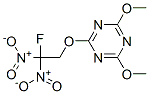 2,4-Dimethoxy-6-(2-fluoro-2,2-dinitroethoxy)-1,3,5-triazine Struktur