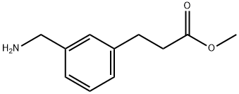 3-(3-AMINOMETHYL-PHENYL)-PROPIONIC ACID METHYL ESTER Struktur