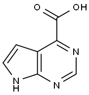 7H-Pyrrolo[2,3-d]pyrimidine-4-carboxylic acid Struktur