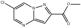 METHYL 6-CHLOROPYRAZOLO[1,5-A]PYRIMIDINE-2-CARBOXYLATE Struktur