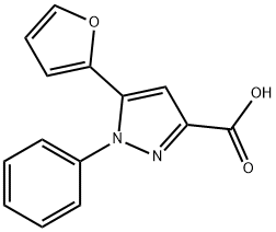 5-(2-FURYL)-1-PHENYL-1H-PYRAZOLE-3-CARBOXYLIC ACID Struktur