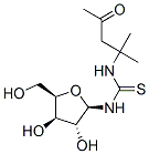 3-[(2R,3R,4R,5R)-3,4-dihydroxy-5-(hydroxymethyl)oxolan-2-yl]-1-(2-meth yl-4-oxo-pentan-2-yl)thiourea Struktur