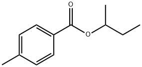 Benzoic acid, 4-Methyl-, 1-Methylpropyl ester Struktur