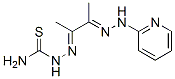 2-[1-Methyl-2-[2-(2-pyridinyl)hydrazono]propylidene]hydrazinecarbothioamide Struktur