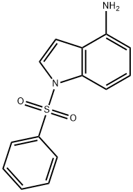 4-Amino-1-(phenylsulfonyl)-indole Struktur