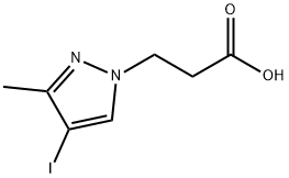 3-(4-IODO-3-METHYL-1H-PYRAZOL-1-YL)PROPANOIC ACID Struktur