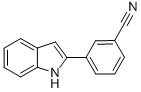 BENZONITRILE, 3-(1H-INDOL-2-YL)- Struktur