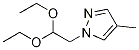 1-(2,2-diethoxyethyl)-4-methyl-1H-pyrazole Struktur