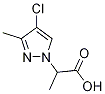 2-(4-CHLORO-3-METHYL-1H-PYRAZOL-1-YL)PROPANOICACID Struktur