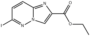 6-IODOIMIDAZO[1,2-B]PYRIDAZINE-2-CARBOXYLIC ACID ETHYL ESTER Struktur