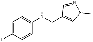 4-fluoro-N-[(1-methyl-1H-pyrazol-4-yl)methyl]aniline Struktur