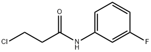 3-CHLORO-N-(3-FLUOROPHENYL)PROPANAMIDE Struktur