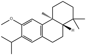 (4aS,10aS)-1,1,4a-Trimethyl-6-methoxy-7-isopropyl-1,2,3,4,4a,9,10,10a-octahydrophenanthrene Struktur