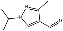 1H-pyrazole-4-carboxaldehyde, 3-methyl-1-(1-methylethyl)- Struktur