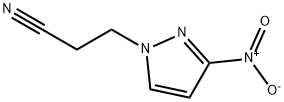 3-(3-nitro-1H-pyrazol-1-yl)propanenitrile Struktur