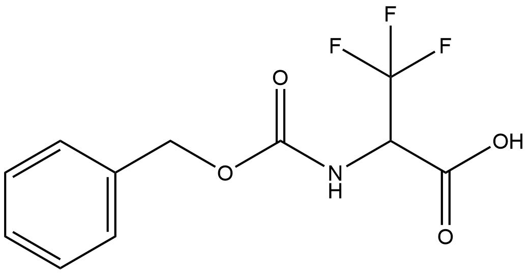 N-[(BENZYLOXY)CARBONYL]-3,3,3-TRIFLUOROALANINE Struktur