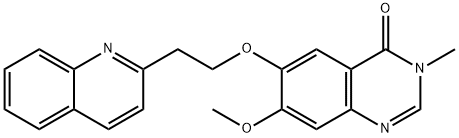 7-Methoxy-3-Methyl-6-[2-(2-quinolinyl)ethoxy]-4(3H)-quinazolinone Struktur