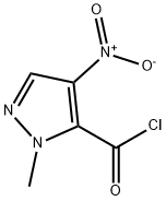 1-methyl-4-nitro-1H-pyrazole-5-carbonyl chloride Struktur