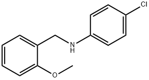 4-chloro-N-[(2-methoxyphenyl)methyl]aniline Struktur