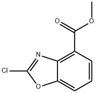 4-BENZOXAZOLECARBOXYLIC ACID, 2-CHLORO, METHYL ESTER Struktur