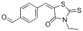 4-[(3-ETHYL-4-OXO-2-THIOXO-1,3-THIAZOLIDIN-5-YLIDENE)METHYL]BENZALDEHYDE Struktur