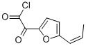 2-Furanacetyl chloride, alpha-oxo-5-(1-propenyl)- (9CI) Struktur