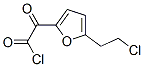 2-Furanacetyl chloride, 5-(2-chloroethyl)-alpha-oxo- (9CI) Struktur