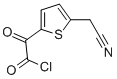 2-Thiopheneacetyl chloride, 5-(cyanomethyl)-alpha-oxo- (9CI) Struktur