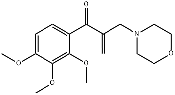 2-morpholinomethyl-2',3',4'-trimethoxyacrylophenone Struktur