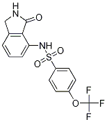 BenzenesulfonaMide,N-(2,3-dihydro-3-oxo-1H-isoindol-4-yl)-4-(trifluoroMethoxy)- Struktur