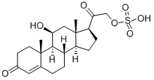 CORTICOSTERONE 21-SULFATE POTASSIUM Struktur