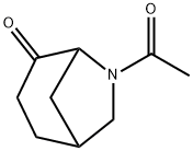 6-Azabicyclo[3.2.1]octan-4-one, 6-acetyl- (9CI) Struktur