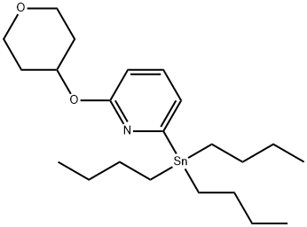 Tributyl[6-(tetrahydropyran-4-yloxy)pyrid-2-yl]stannane Struktur