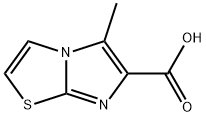 5-Methylimidazo[2,1-b][1,3]-thiazole-6-carboxylic acid Struktur