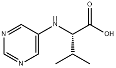 (S)-3-Methyl-2-(pyriMidin-5-ylaMino)butanoic acid Struktur