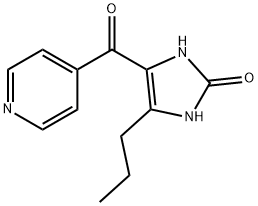 2H-Imidazol-2-one,  1,3-dihydro-4-propyl-5-(4-pyridinylcarbonyl)- Struktur