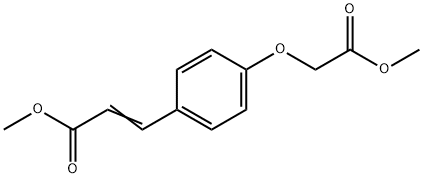 2-PROPENOIC ACID, 3-[4-(2-METHOXY-2-OXOETHOXY)PHENYL]-, METHYL ESTER Struktur