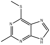 2-Methyl-6-(methylthio)-1H-purine Struktur