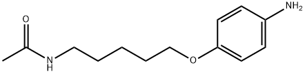 ACETAMIDE, N-(5-(p-AMINOPHENOXY)PENTYL)- Struktur