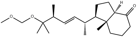 (1R,3aR,7aR)-1-((2R,5S,E)-6-(MethoxyMethoxy)-5,6-diMethylhept-3-en-2-yl)-7a-Methylhexahydro-1H-inden-4(2H)-one Struktur