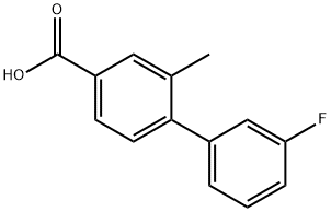 3'-Fluoro-2-Methyl-[1,1'-biphenyl]-4-carboxylic acid Struktur