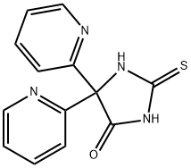 5,5-bis(2-pyridyl)-2-thiohydantoin Struktur