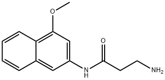 beta-alanine 4-methoxy-beta-naphthylamide Struktur