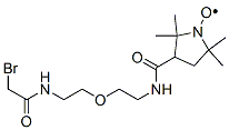 3-(2-(2-(2-BROMOACETAMIDO)ETHOXY)ETHYLCARBAMOYL)PROXYL, FREE RADICAL Struktur