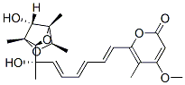 (1R,3S,4R,6R,7R)-1,4,6-Trimethyl-3-[(1S,2E,4E,6E)-1-hydroxy-1-methyl-7-(4-methoxy-5-methyl-2-oxo-2H-pyran-6-yl)-2,4,6-heptatrien-1-yl]-2,5-dioxabicyclo[2.2.1]heptan-7-ol Struktur