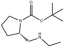 (2S)-1-(tert-Butoxycarbonyl)-2-((ethylamino)methyl)pyrrolidine Struktur