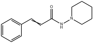 2-Propenamide, 3-phenyl-N-1-piperidinyl- Struktur